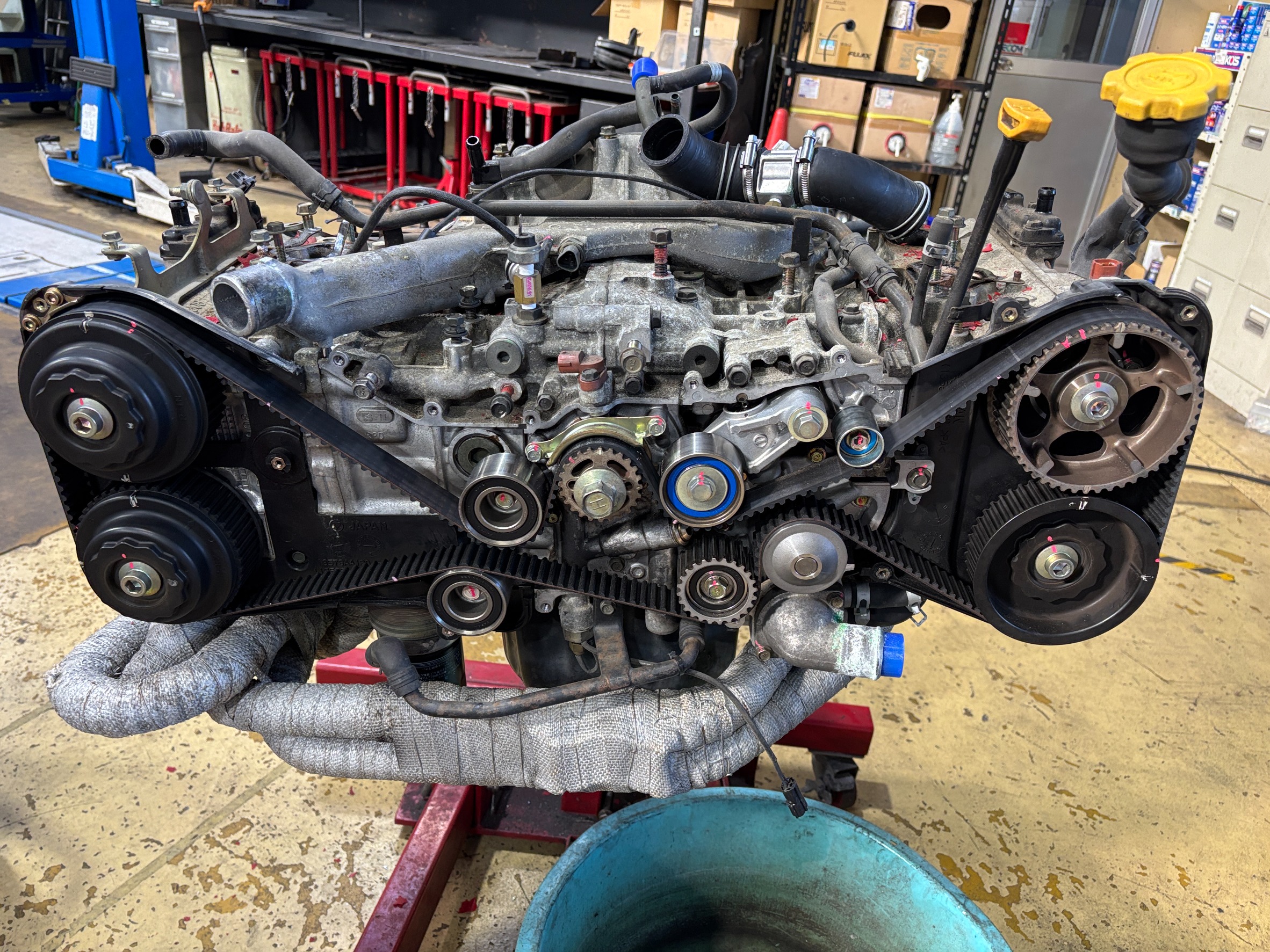 GC8型インプレッサ STI-Ver6 RA-LTDのEJ207 エンジンOHが本格的に始動